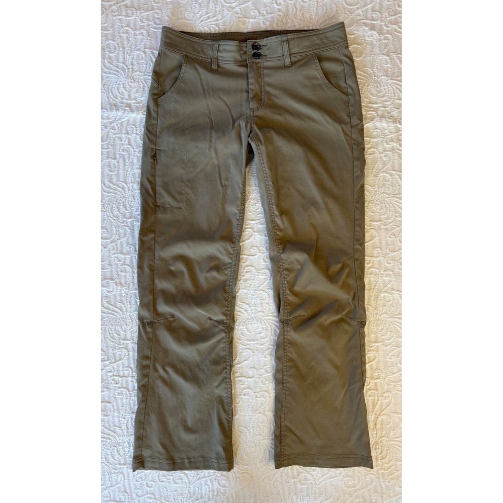 Prana Halle Sand Zion Hiking Pants Womens 8‎ Short Inseam Roll Up Cargo